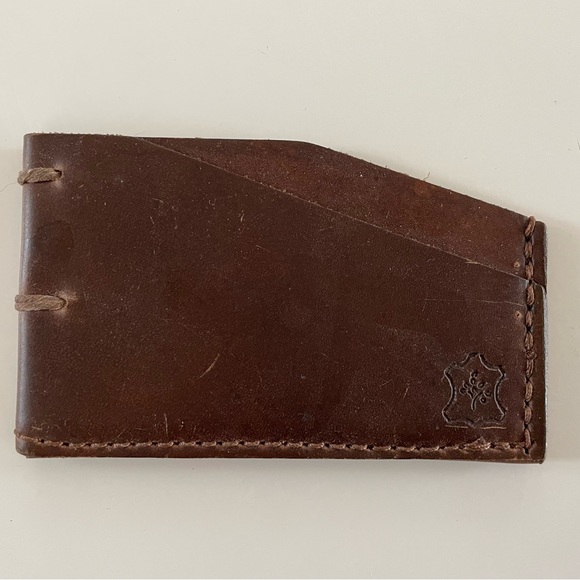 Orox Brown Leather Card Holder - Picture 3 of 3